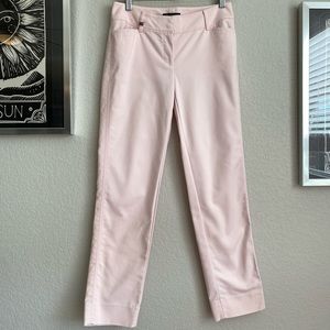 Baby Pink White House Black Market Perfect Form Slim Ankle 00R slacks
